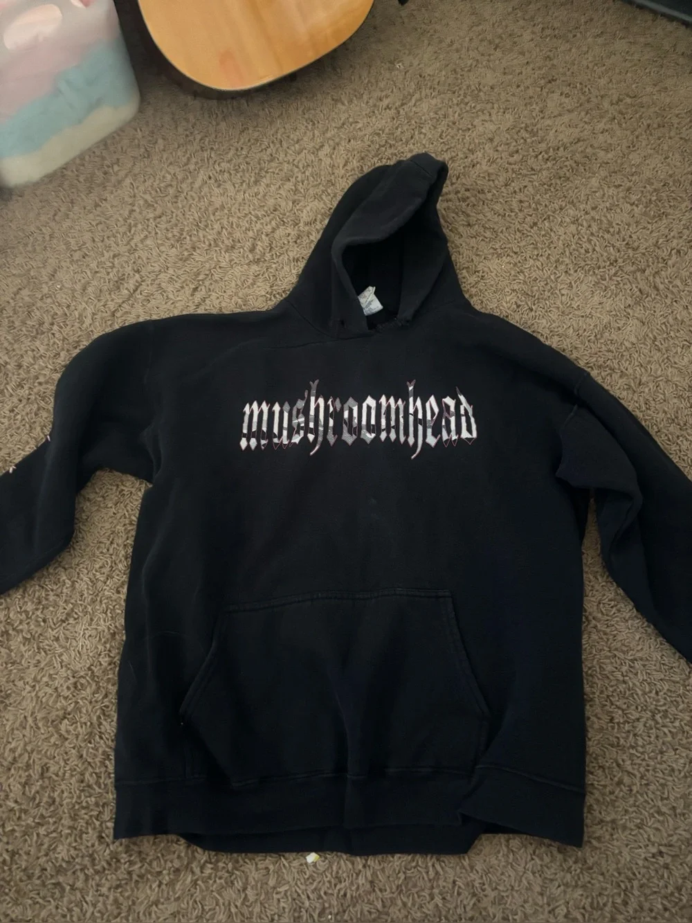 Mushroomhead Band Hoodie Black Graphic Pullover Sweatshirt Size XL
